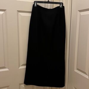 Field Manor Elegant Black Maxi Skirt